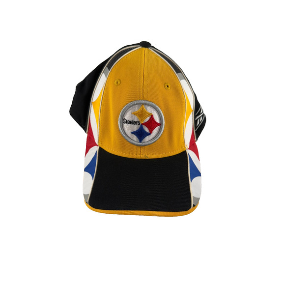 Reebok Pittsburgh Steelers NFL Equipment Authentic Sideline OSFA Stretch Fit Hat - Picture 1 of 3